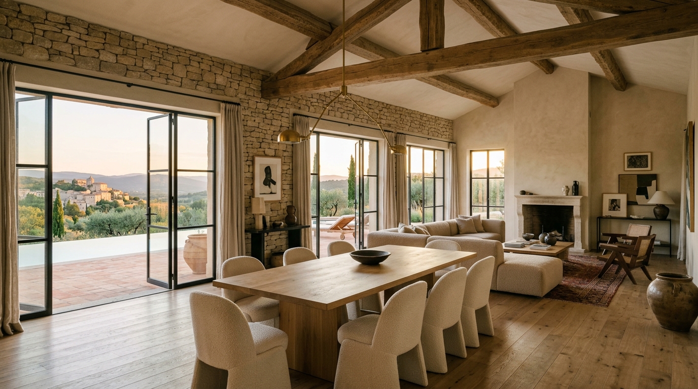 Matières & Harmonie — Interior Design in Gordes & Luberon Luxury Provençal bastide interior design in Gordes Luberon for international owners